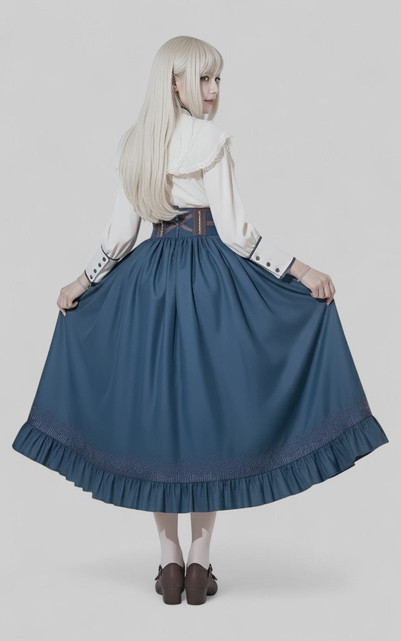 Elegant Vintage Lolita Bow & Ruffle