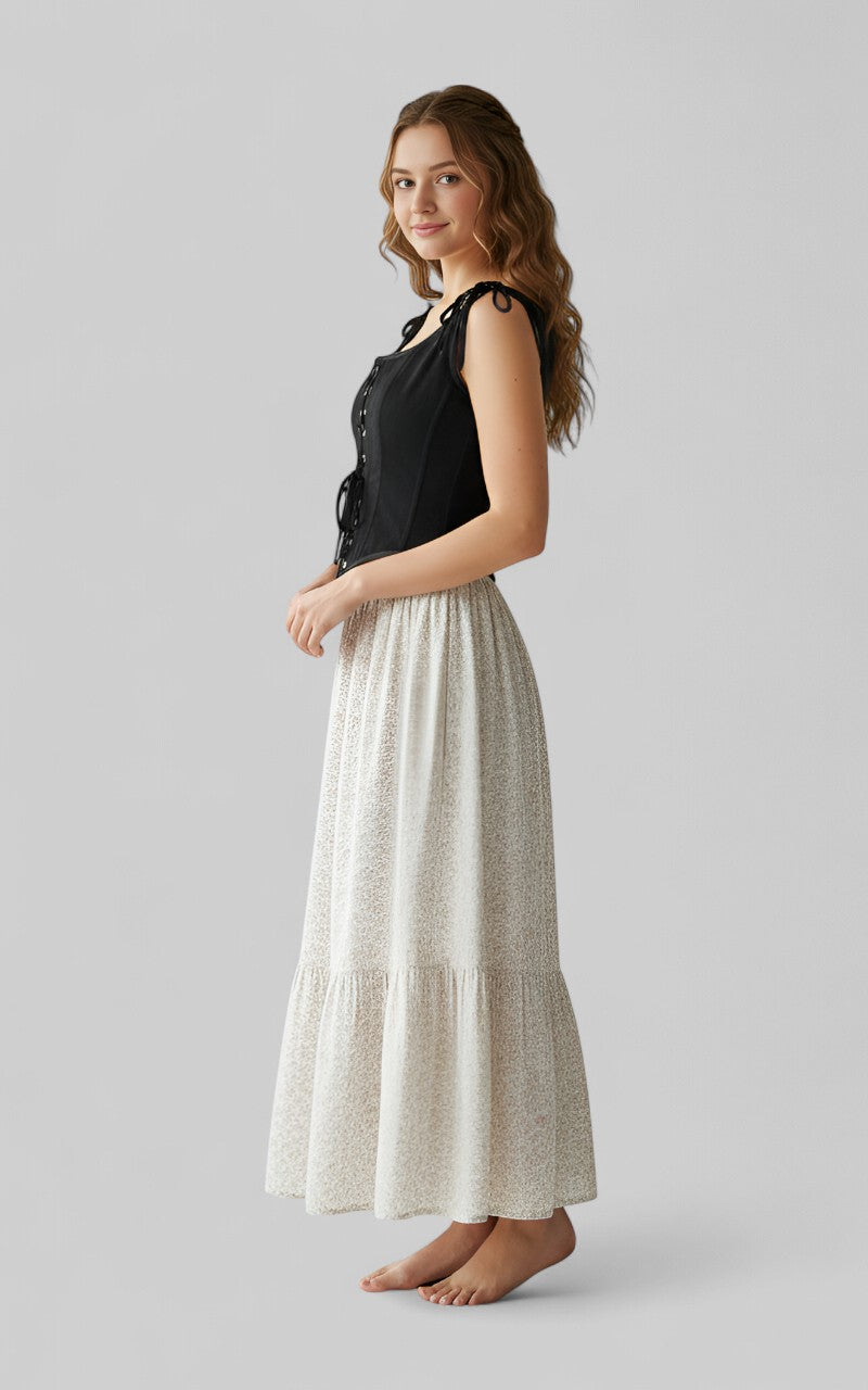 Victorian Inspired Lace-up Top