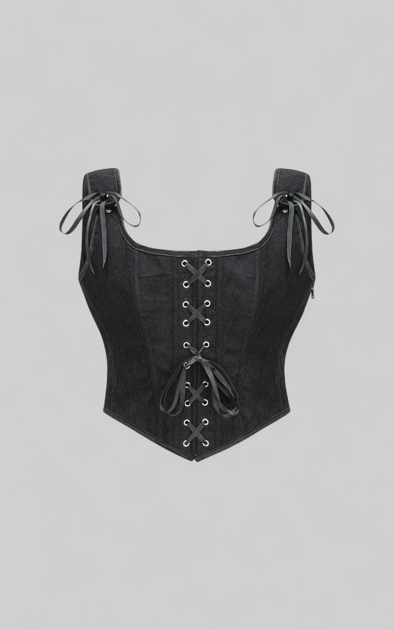 Victorian Inspired Lace-up Top