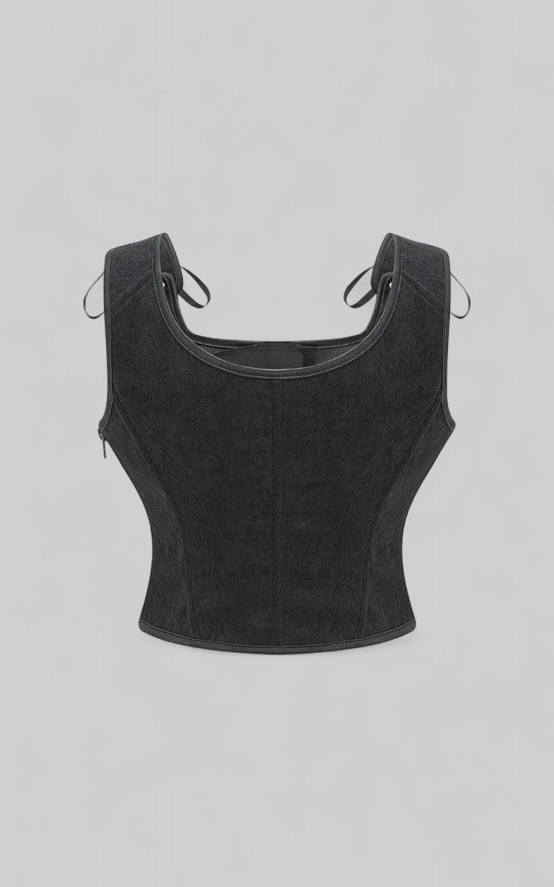 Victorian Inspired Lace-up Top