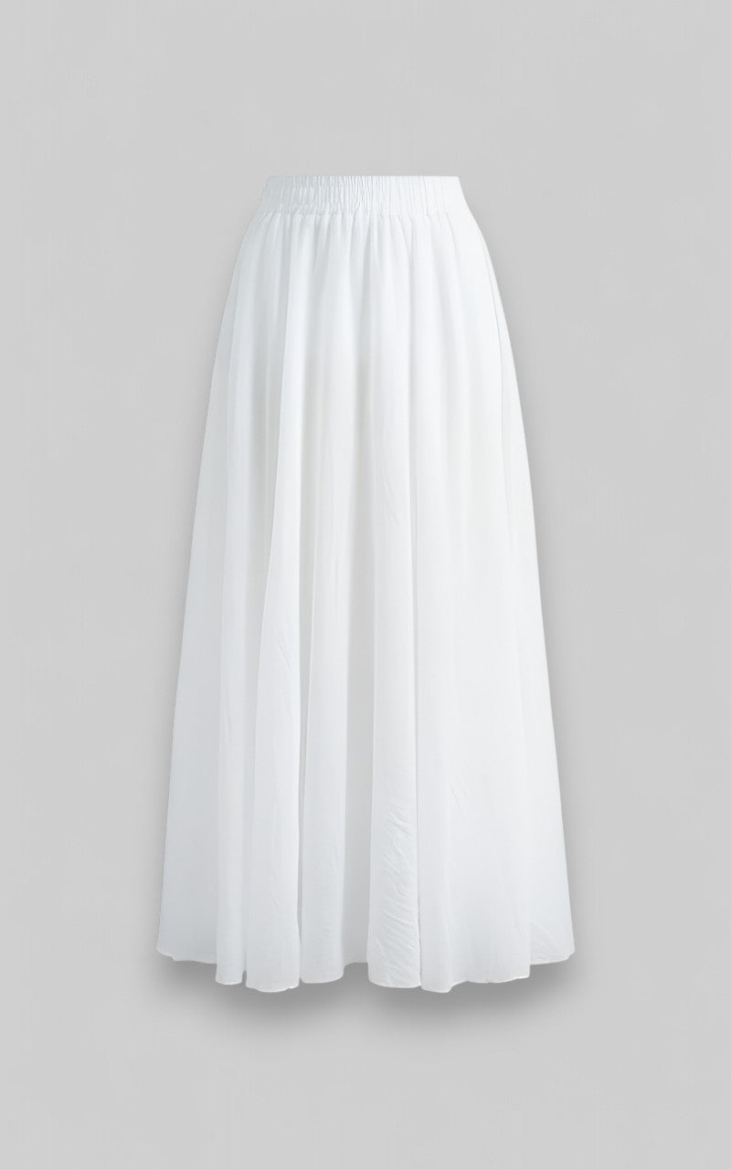 Soft Willow A-Line Cottagecore Maxi Skirt