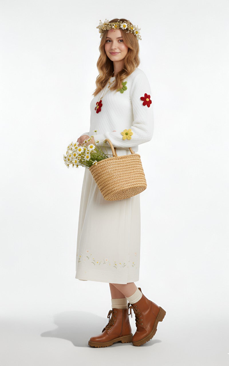 Flower Prickle Sweater