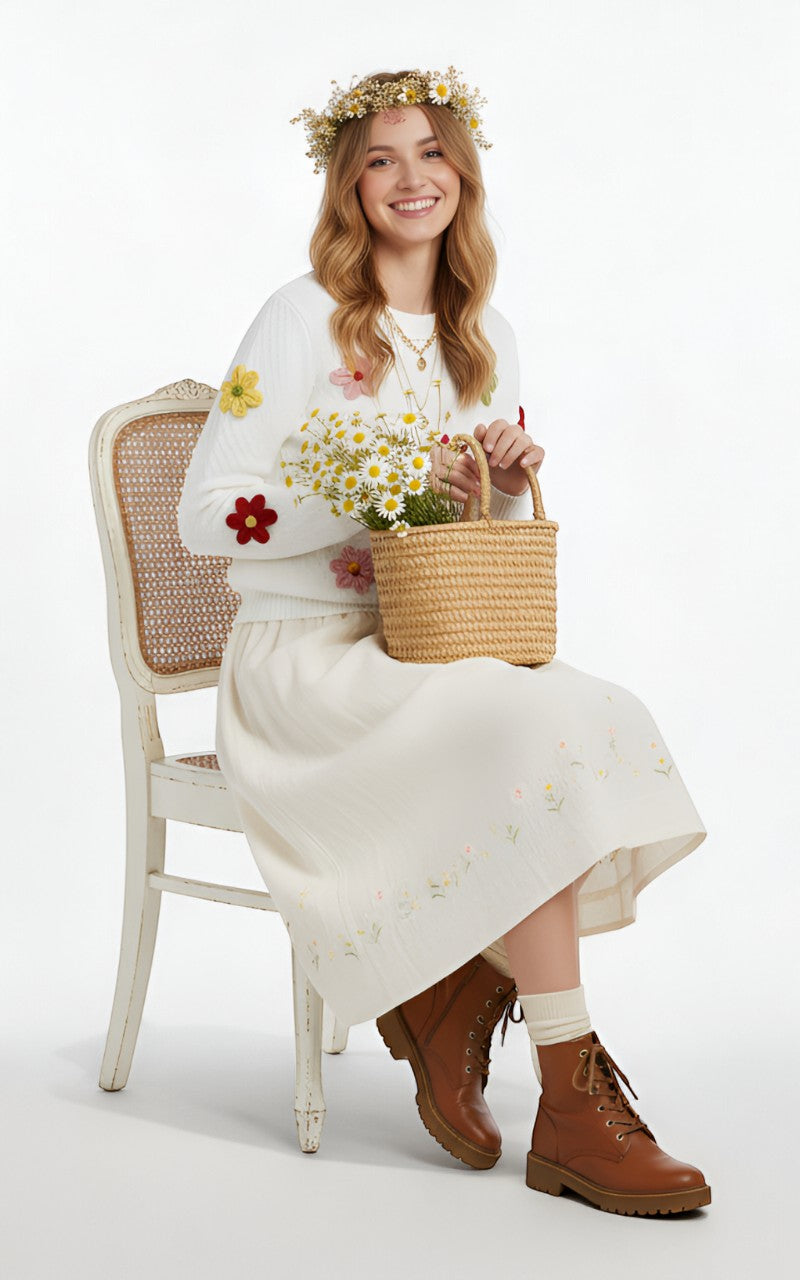 Flower Prickle Sweater