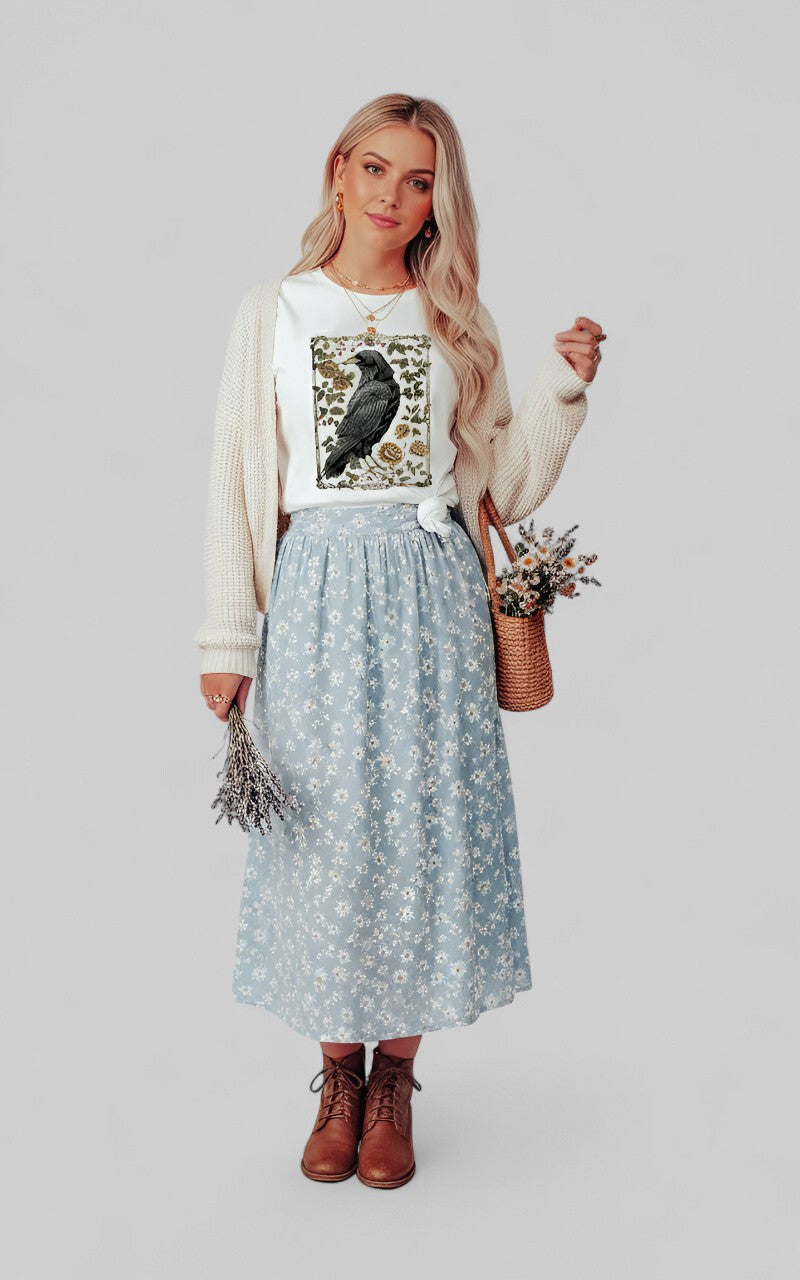 Tarot Crow Graphic Tee