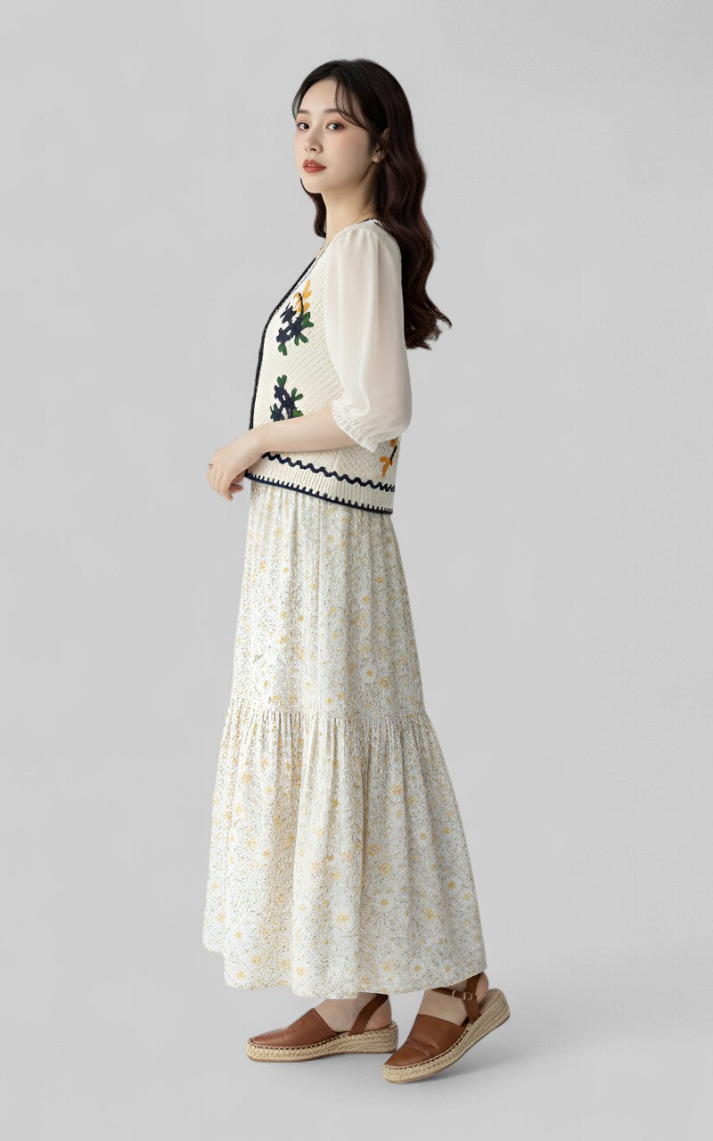 Fairycore Cottagecore Button-Front Top