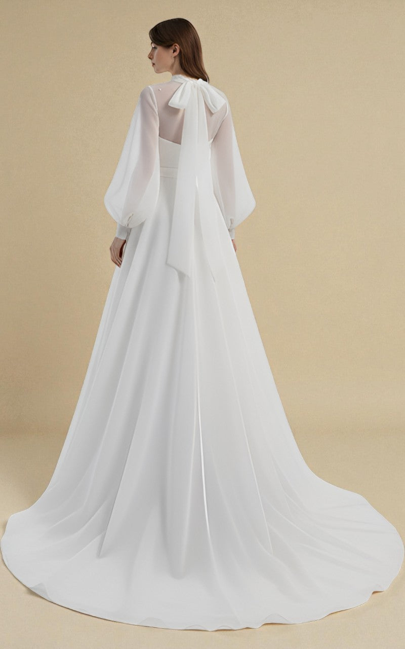 High Neck Organza Dress